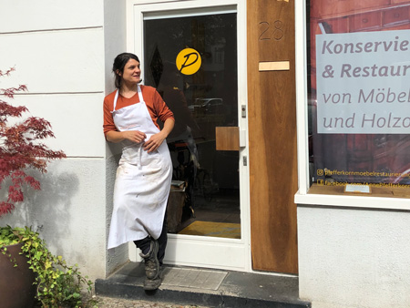 Marina Graß, Möbeltischlerin bei Anne Pfefferkorn