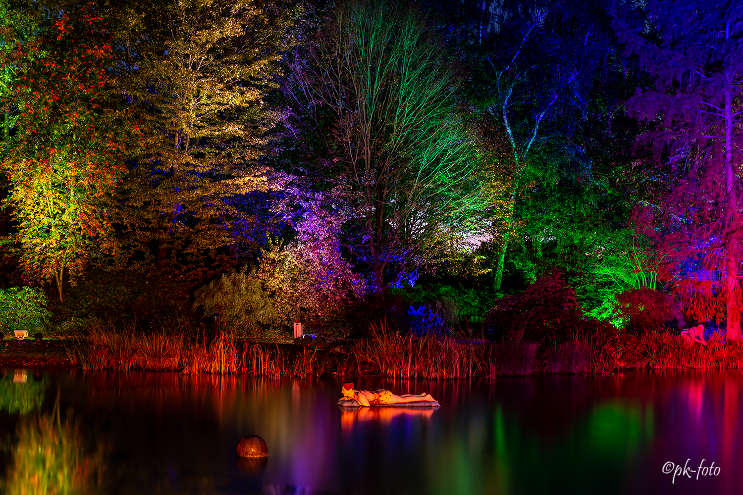 Lichtwoche im Maximilanpark in Hamm