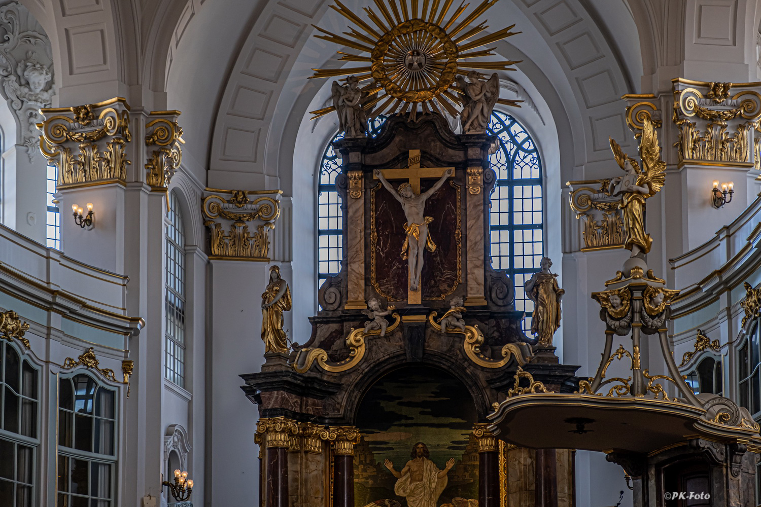 Hamburger Michel oder St. Michaelis Kirche, neu erbaut seit 1912
