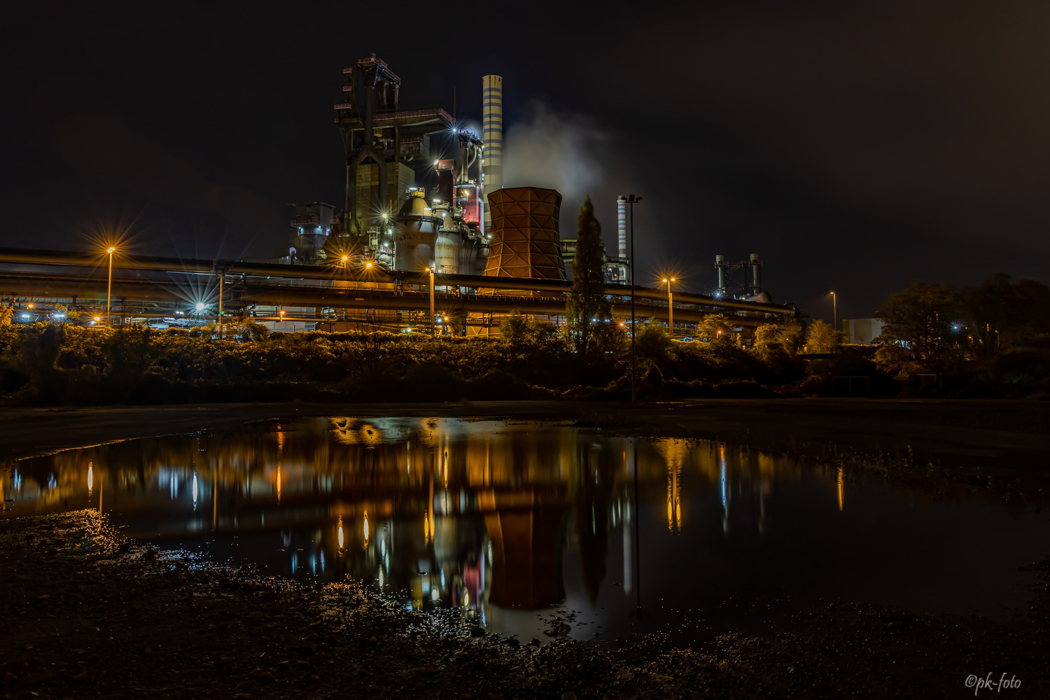 Spiegelung bei ThyssenKrupp Industrie in Duisburg