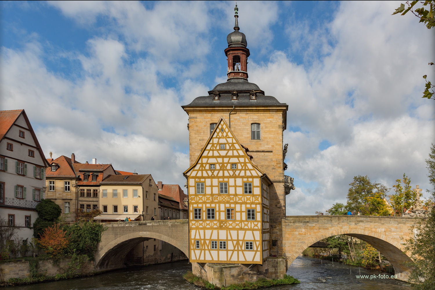 Altes Rathaus in der Regnitz in Bamberg