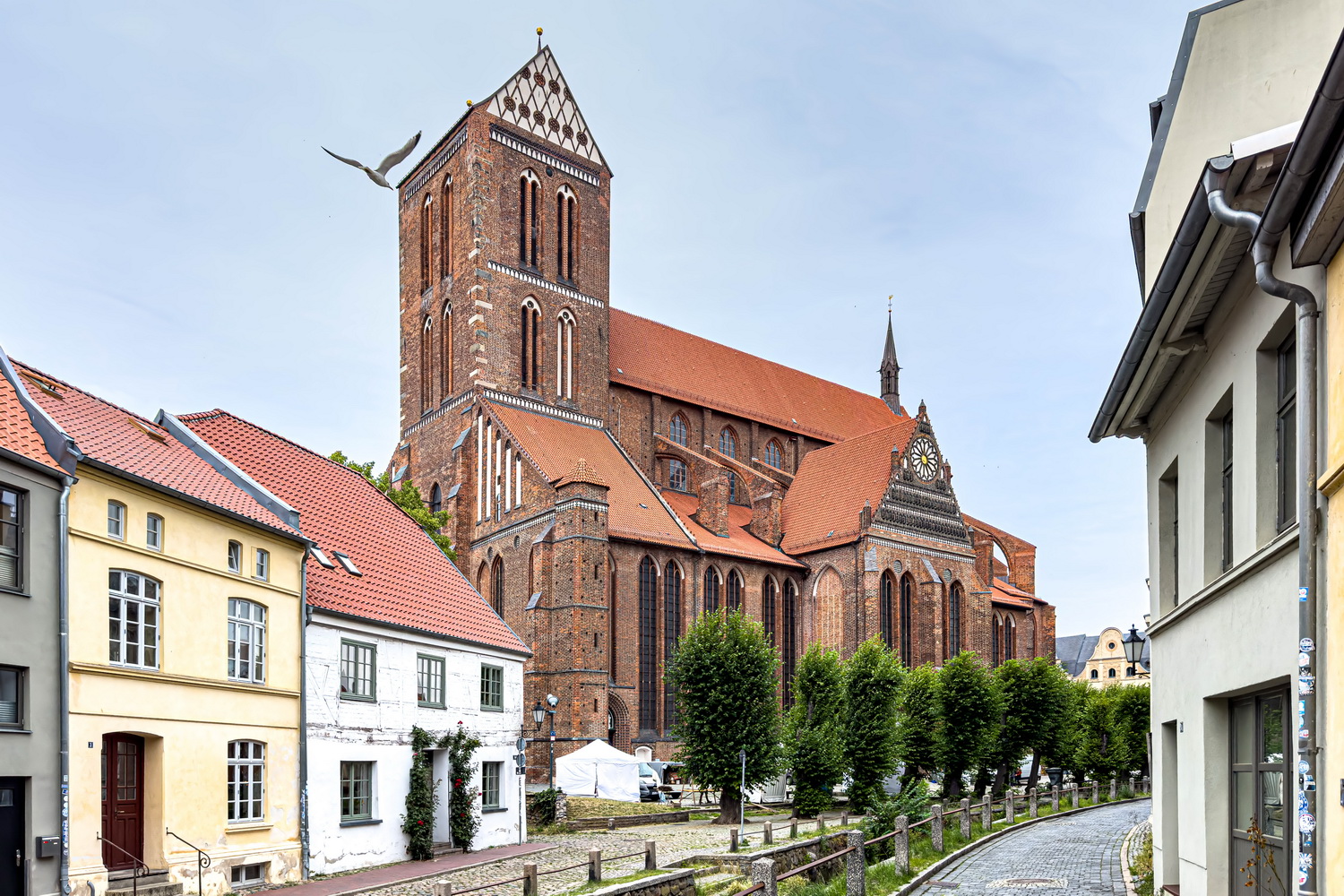 Nikolaikirche Wismar - 1381 - 1487. Seit 2002 als Teil der Wismarer Altstadt Weltkulturerbe
