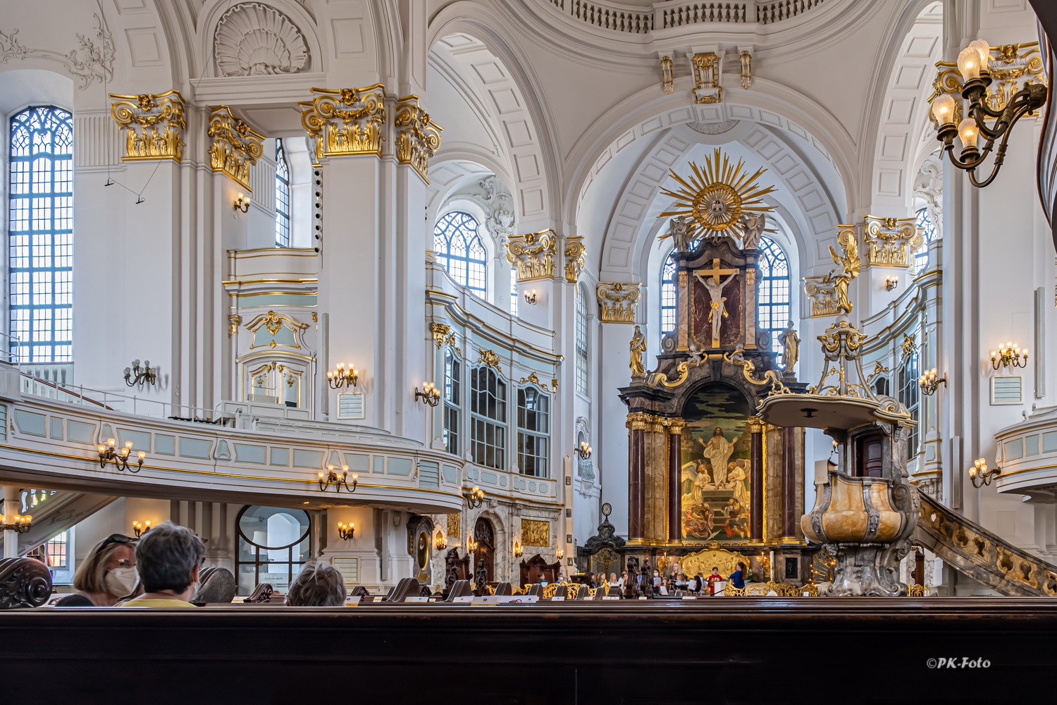Hamburger Michel oder St. Michaelis Kirche, neu erbaut seit 1912