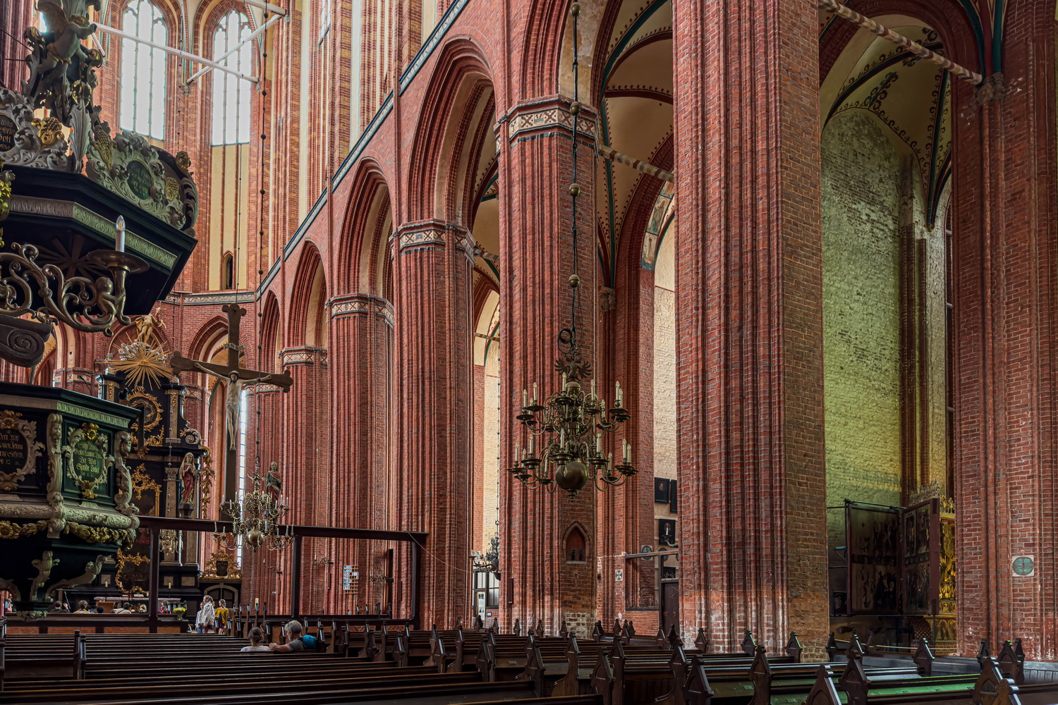 Nikolaikirche Wismar - 1381 - 1487. Seit 2002 als Teil der Wismarer Altstadt Weltkulturerbe