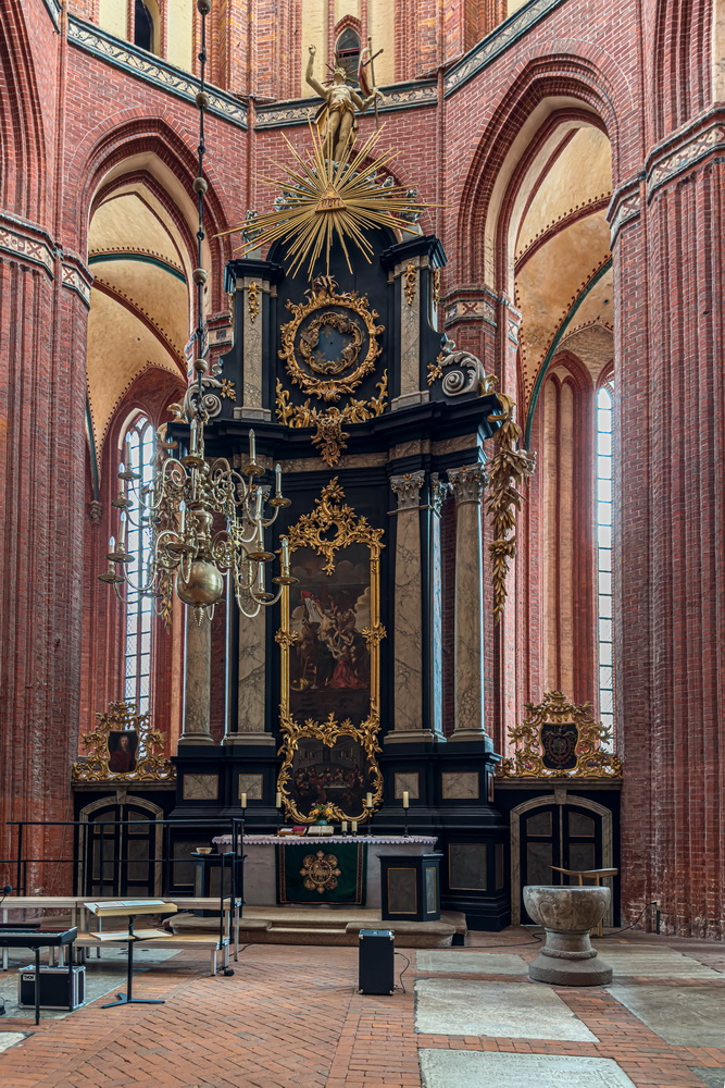 Nikolaikirche Wismar - 1381 - 1487. Seit 2002 als Teil der Wismarer Altstadt Weltkulturerbe