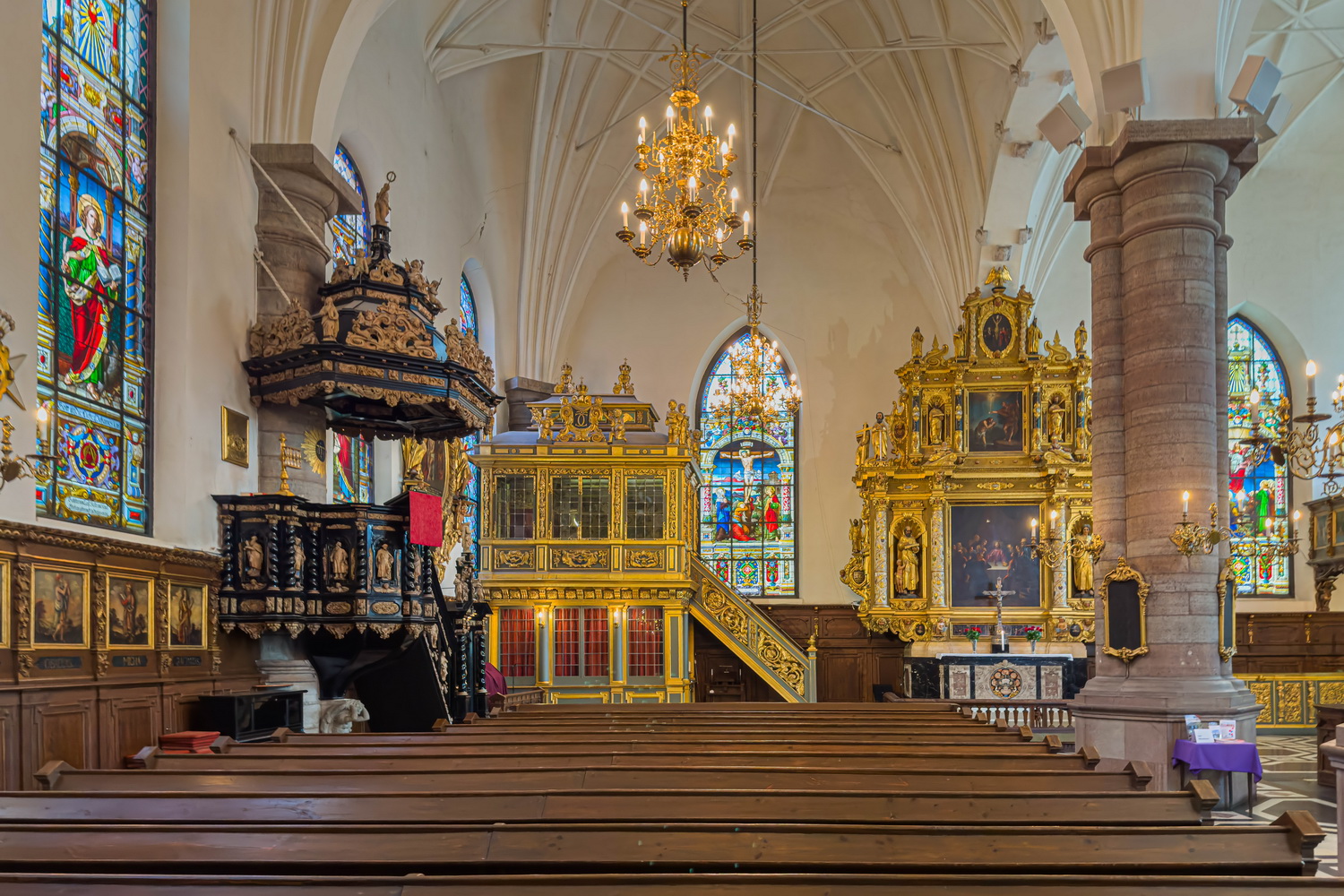 Deutsche Kirche St. Gertrud im Gamla Stan Stockholm aus dem 14. Jahrhundert