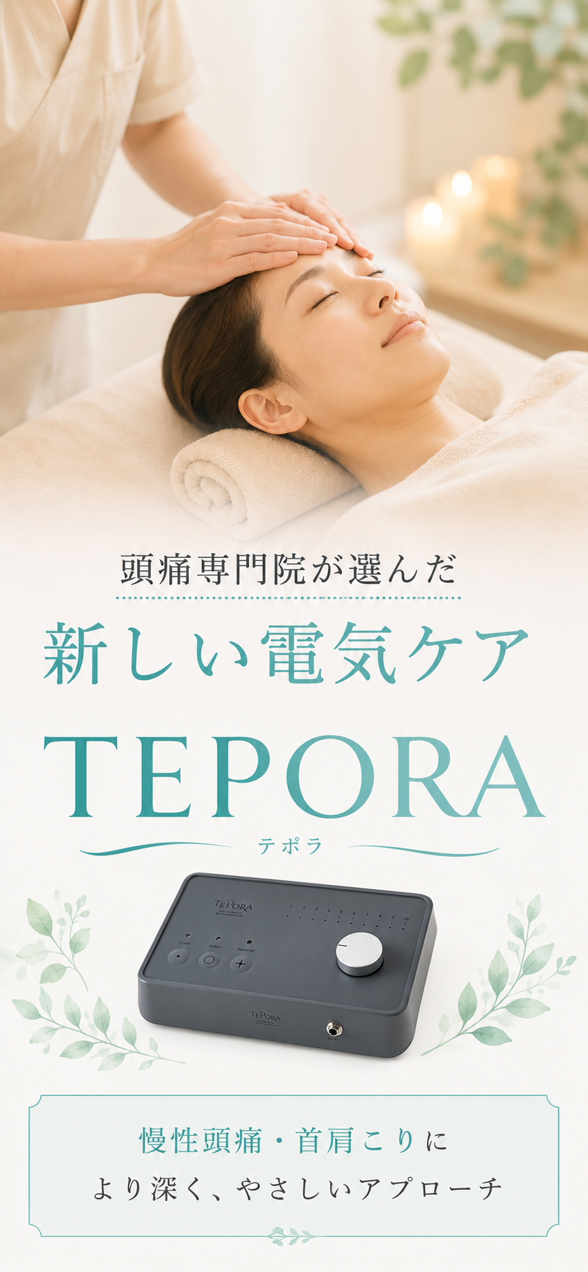 女性院長によるやさしい頭痛専門整体のイメージ