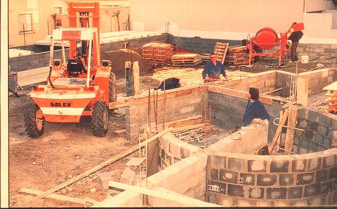 Chantier en janvier 1995