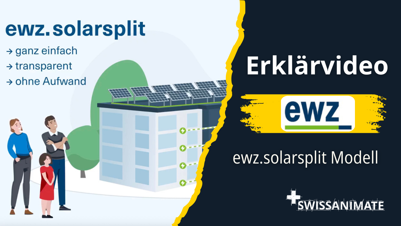 Unser Erklärvideo für EWZ: Solarstrom-Modell ewz.solarsplit für Liegenschaften