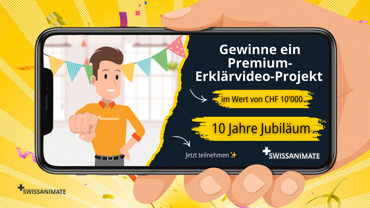 10 Jahre Jubiläum: Modual gewinnt unser 10'000 CHF Erklärvideo-Projekt!