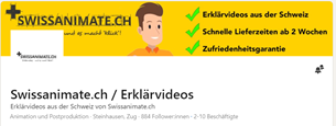 Bild des Linkedin Profiles swissanimate Erklärvideos