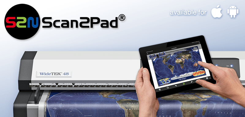 Scan2Pad ermöglicht das Scannen und Speichern Ihrer Scans auf Ihrem Smartphone oder Tablet.