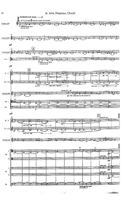 Beginning of the 2nd movement