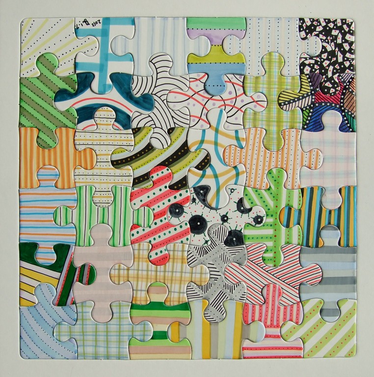Jigsaw　④　290ｍｍｘ290ｍｍ　36peices　2012.01