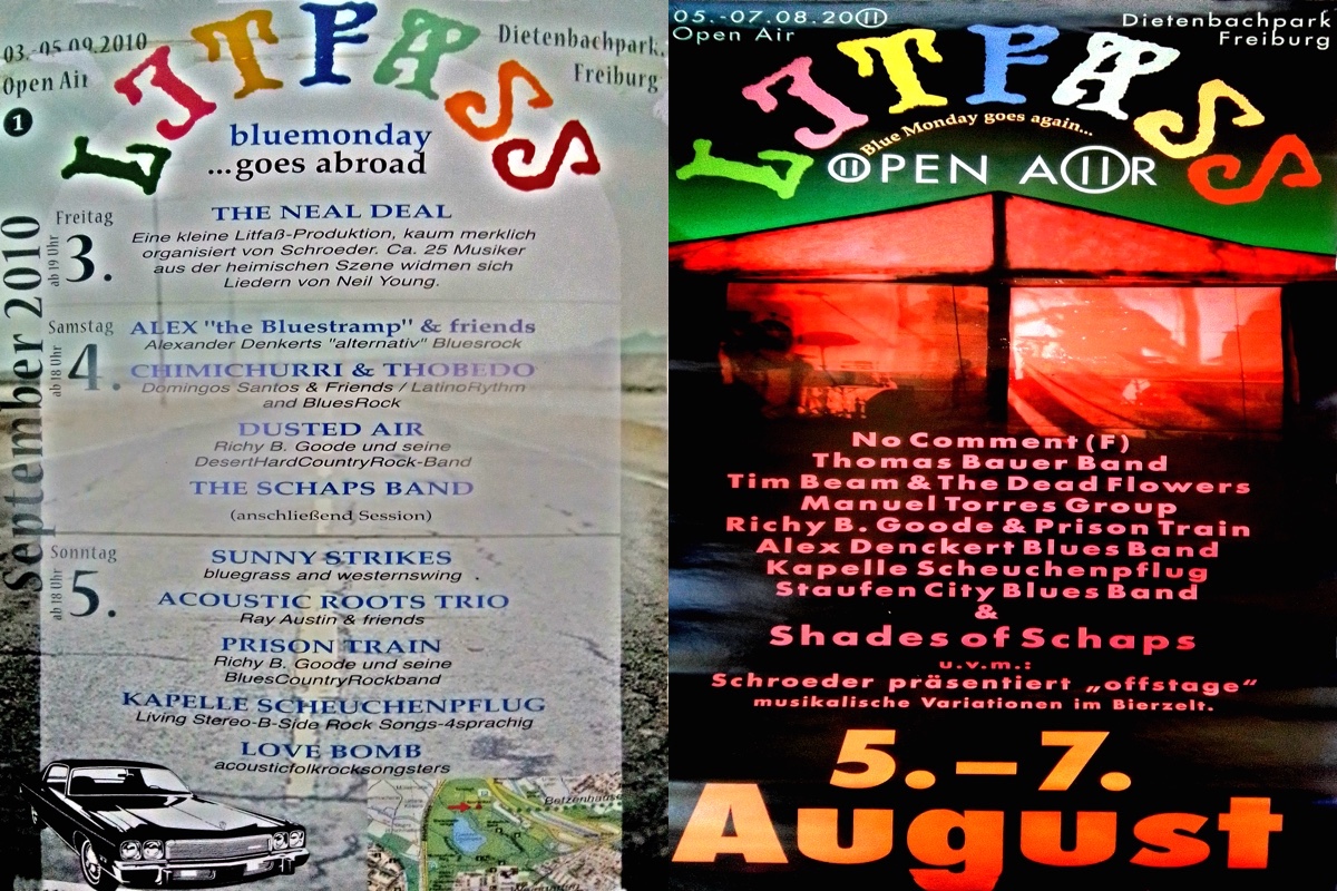 Litfass Festival Poster - Line Up 2011 und 2012