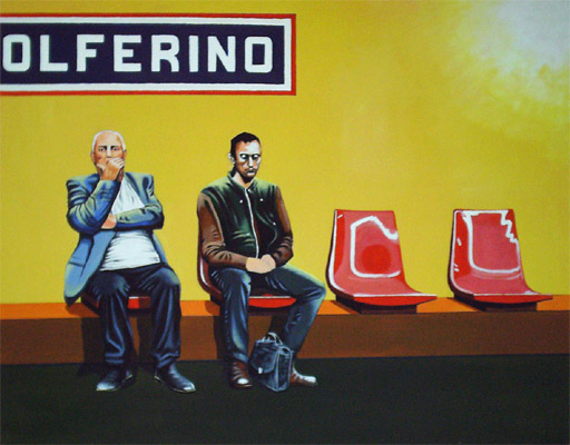 Metro II, Acrylic on canvas, 120cm x 95cm