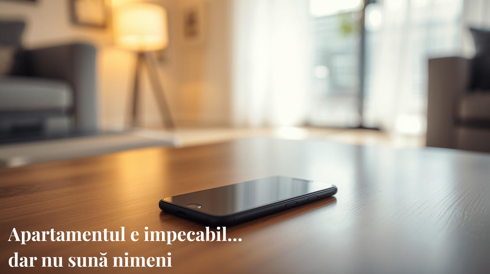 Apartamentul e impecabil… dar nu sună nimeni.