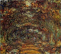 「バラの並木道 ジヴェルニー」1920-22 マルモッタン美術館蔵
