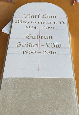Neue Beschriftung