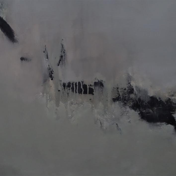 "Les Frissons" - huile sur toile - 80 x 80 cm - 2018 -  Oeuvre de Nanie