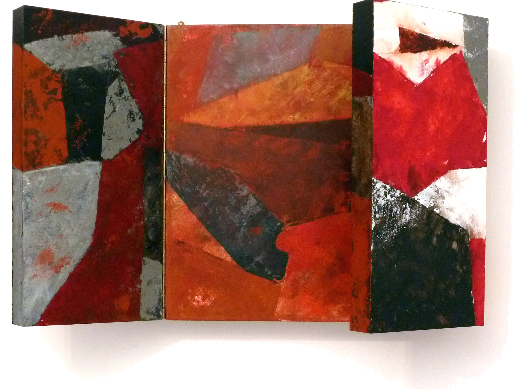 LaButteAuxCailles - Triptyque - acrylique sur toile et bois - 40x80 cm ouvert