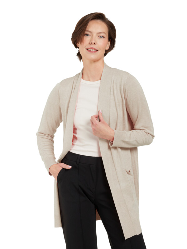 Gilet long ouvert dame brandtex