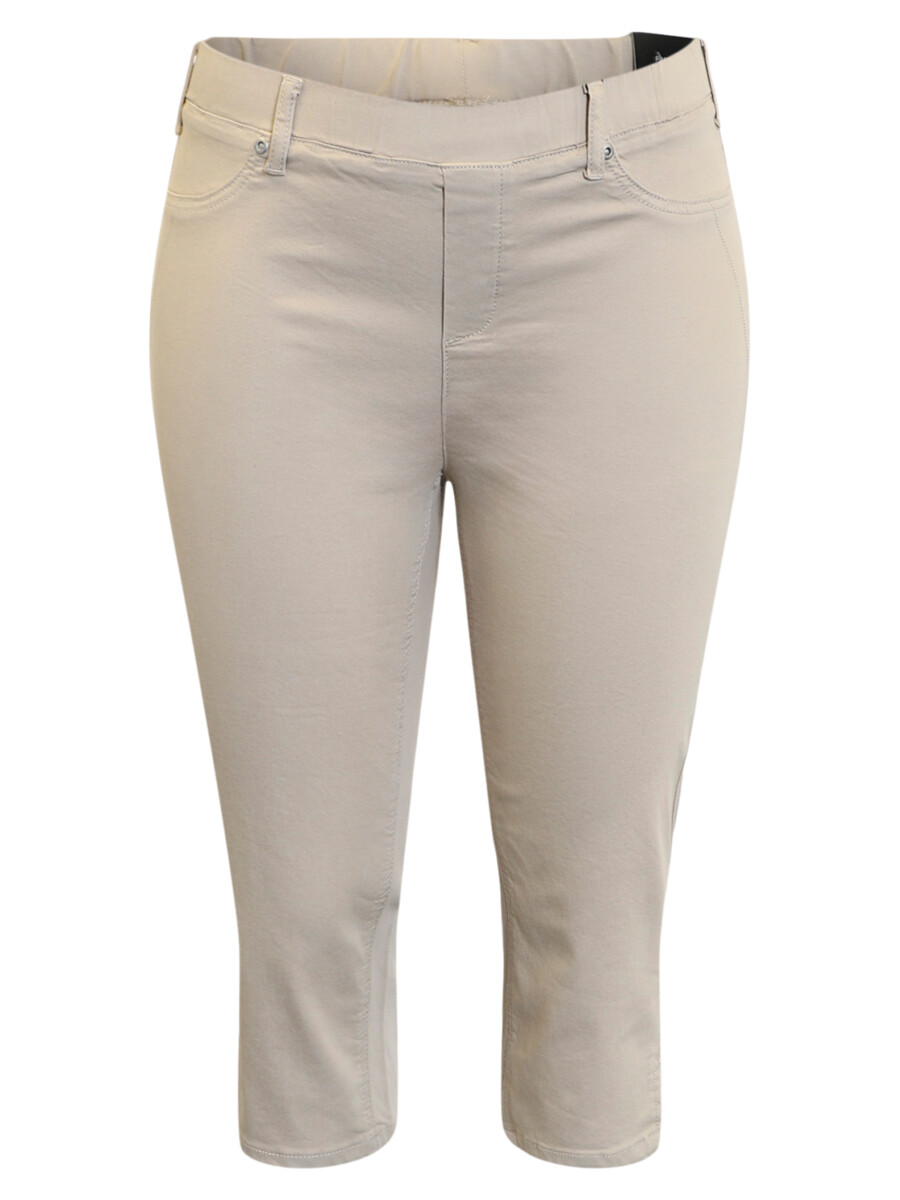 Pantalon 3/4 dame grande taille