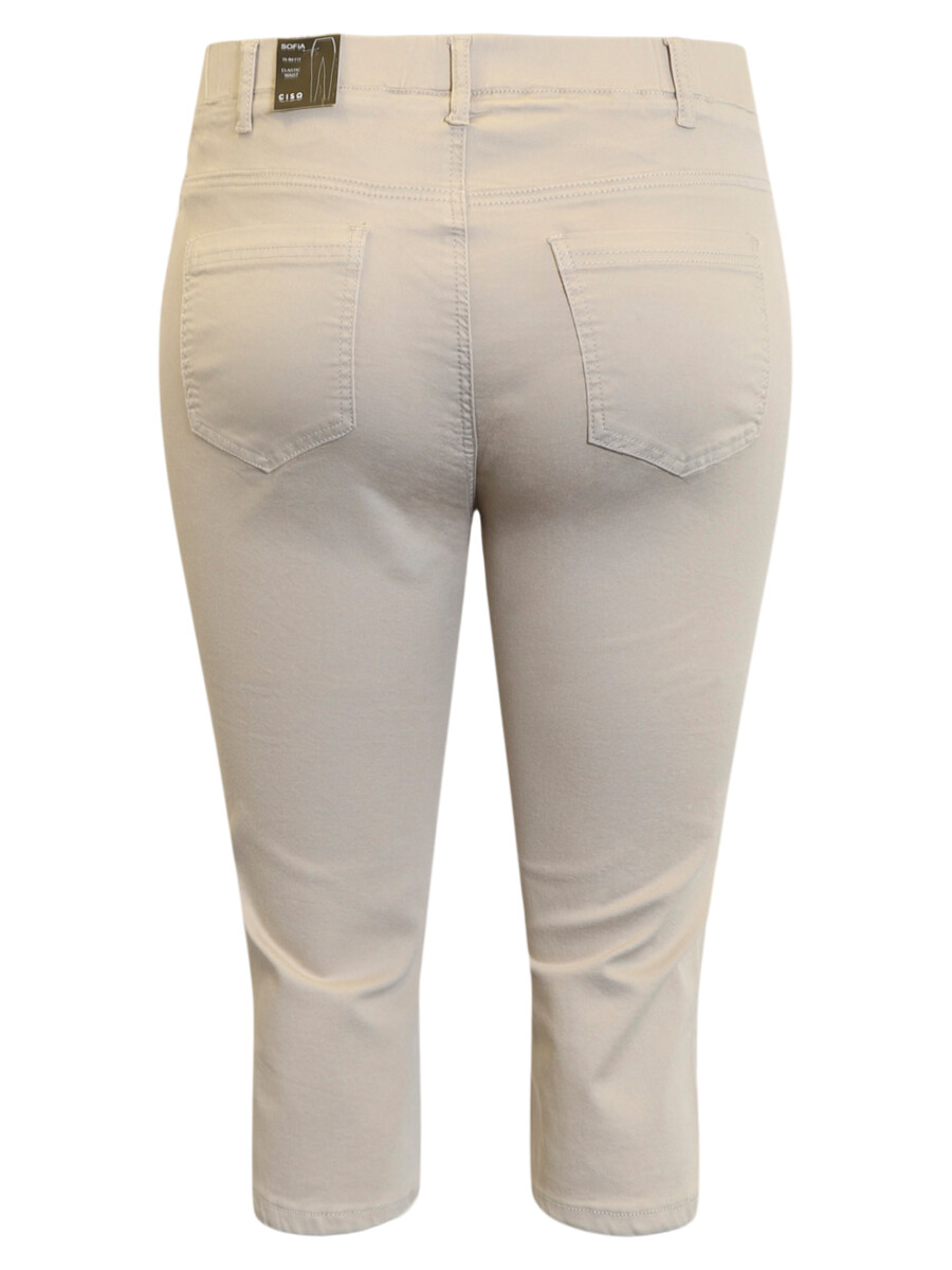 Pantalon 3/4 dame grande taille