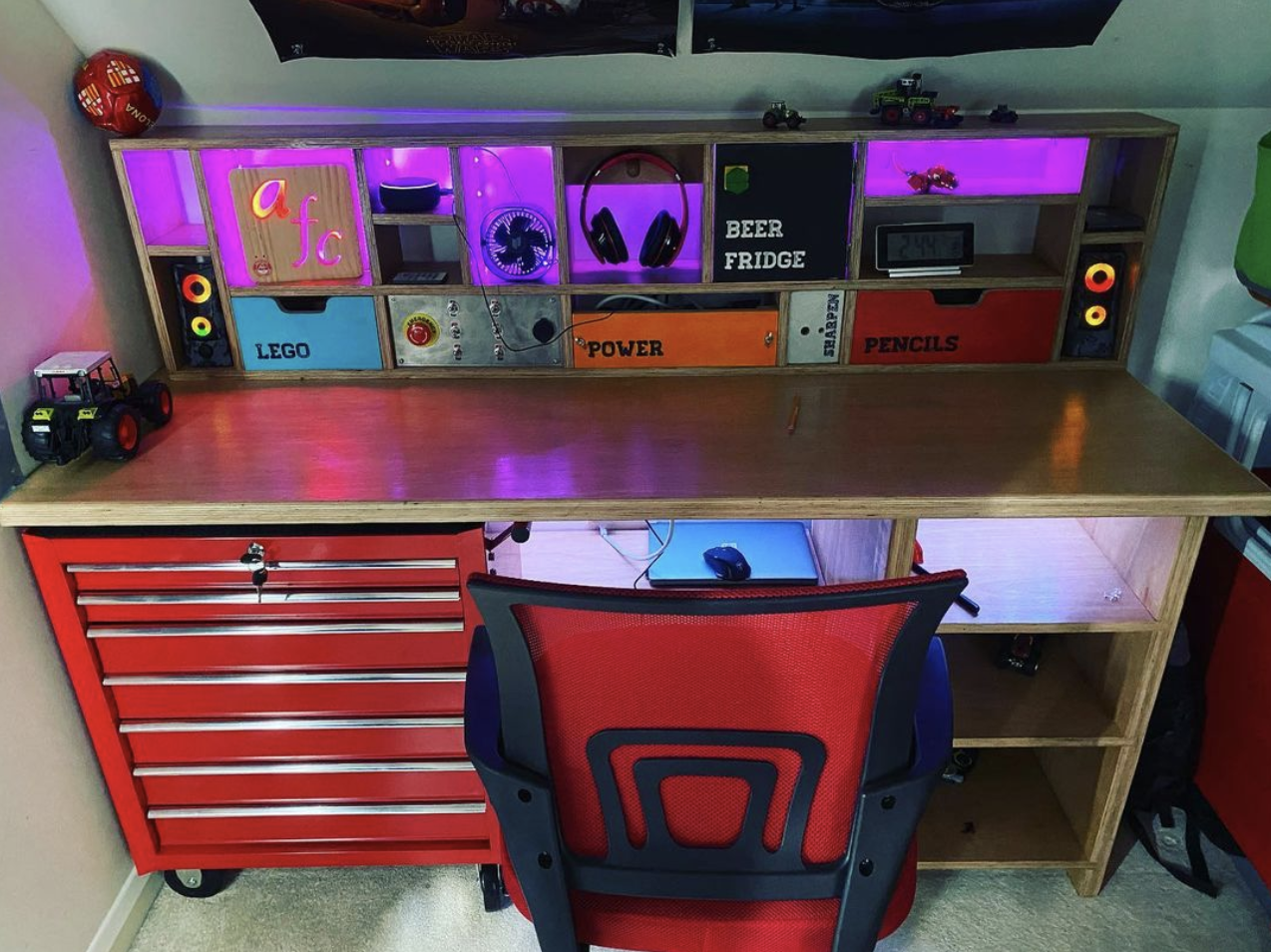 Crafting the Perfect Workspace: Building a Custom Desk for My Son