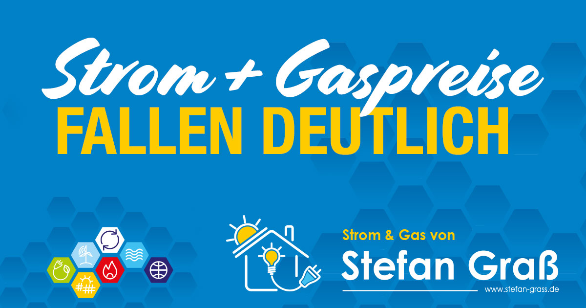 Strom- und Gaspreise fallen wieder