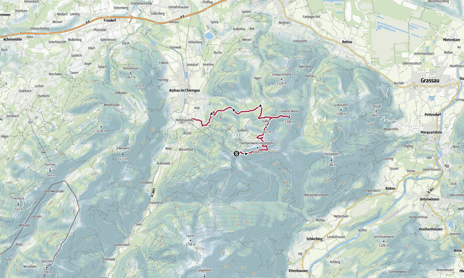 Erweiterung: Kampenwand Ostgipfel + Gederer Wand