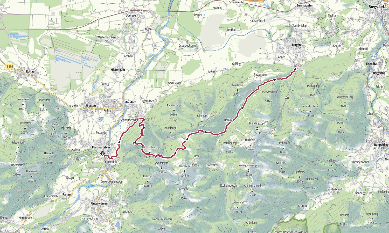 Erweiterung: Schnappenberg + Madonna + Luchsfallwandl