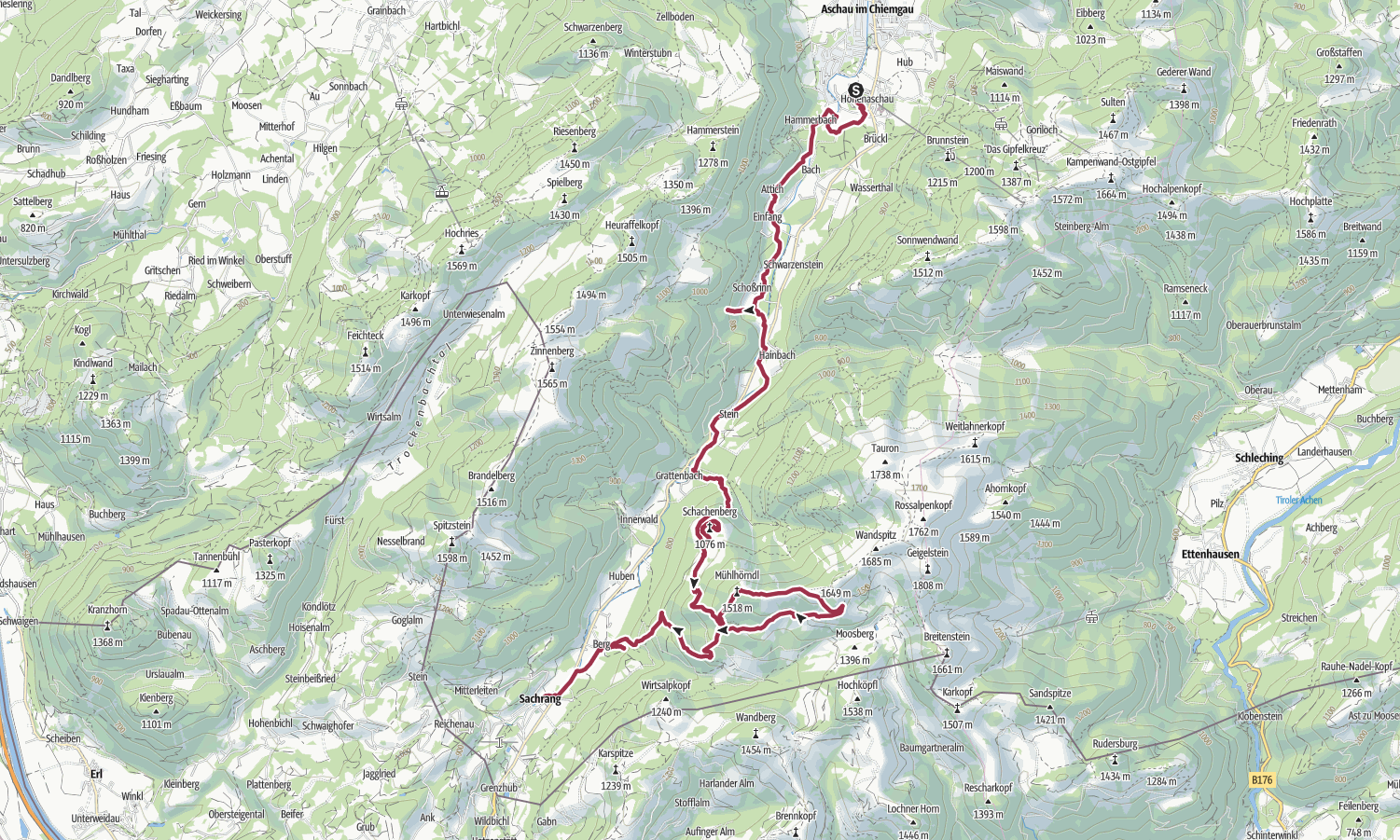 Erweiterung: Schachenberg + Mühlhörndl