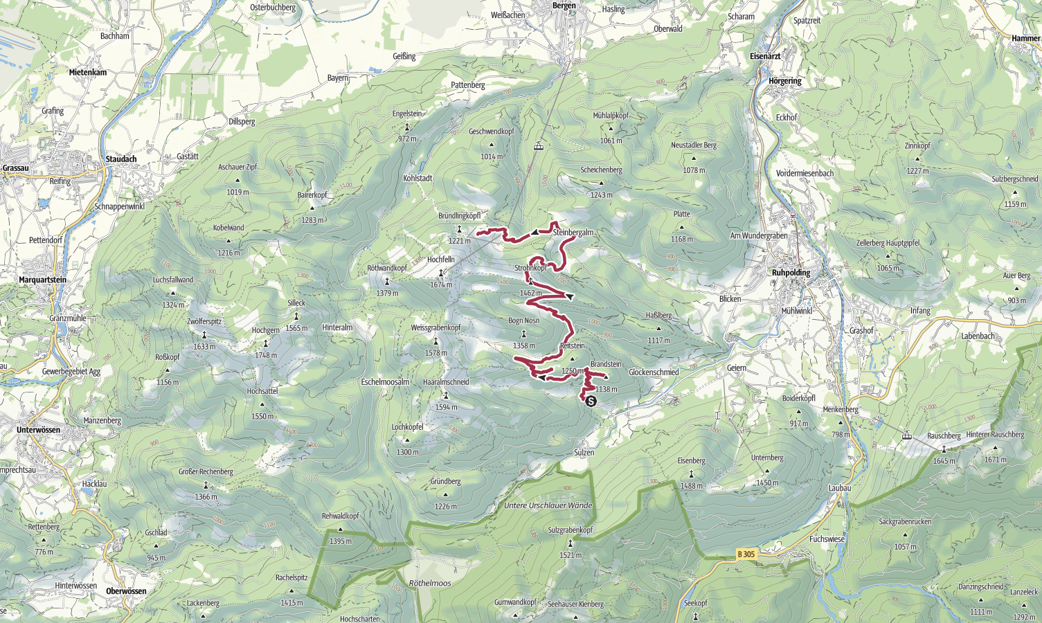 Erweiterung: Brandstein + Kemeikopf + Strohnkopf