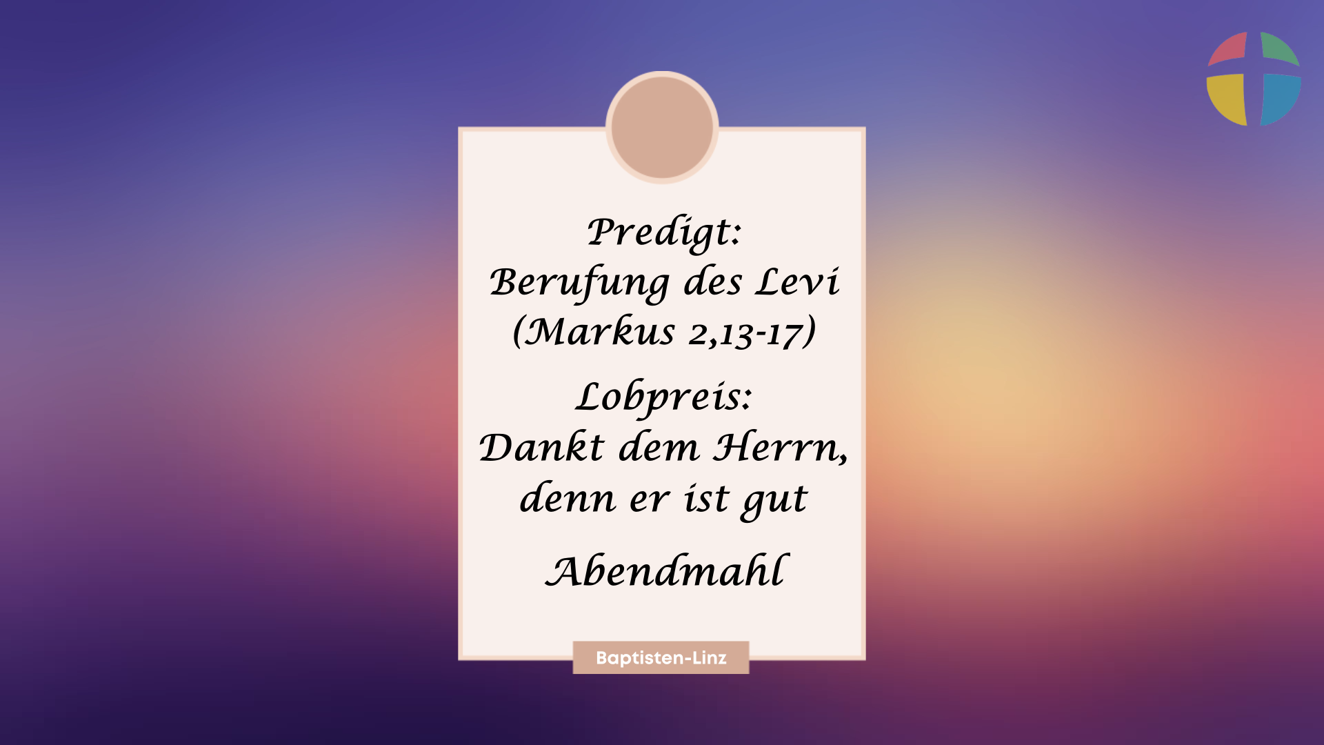 Die Berufung des Levi