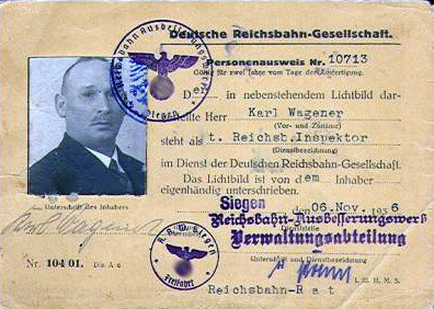 Personenausweis des RAW Siegen 1936