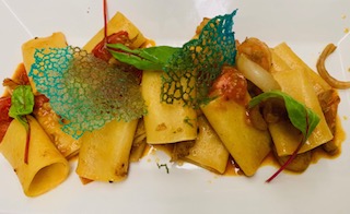 Paccheri Pomodoro e Scampi