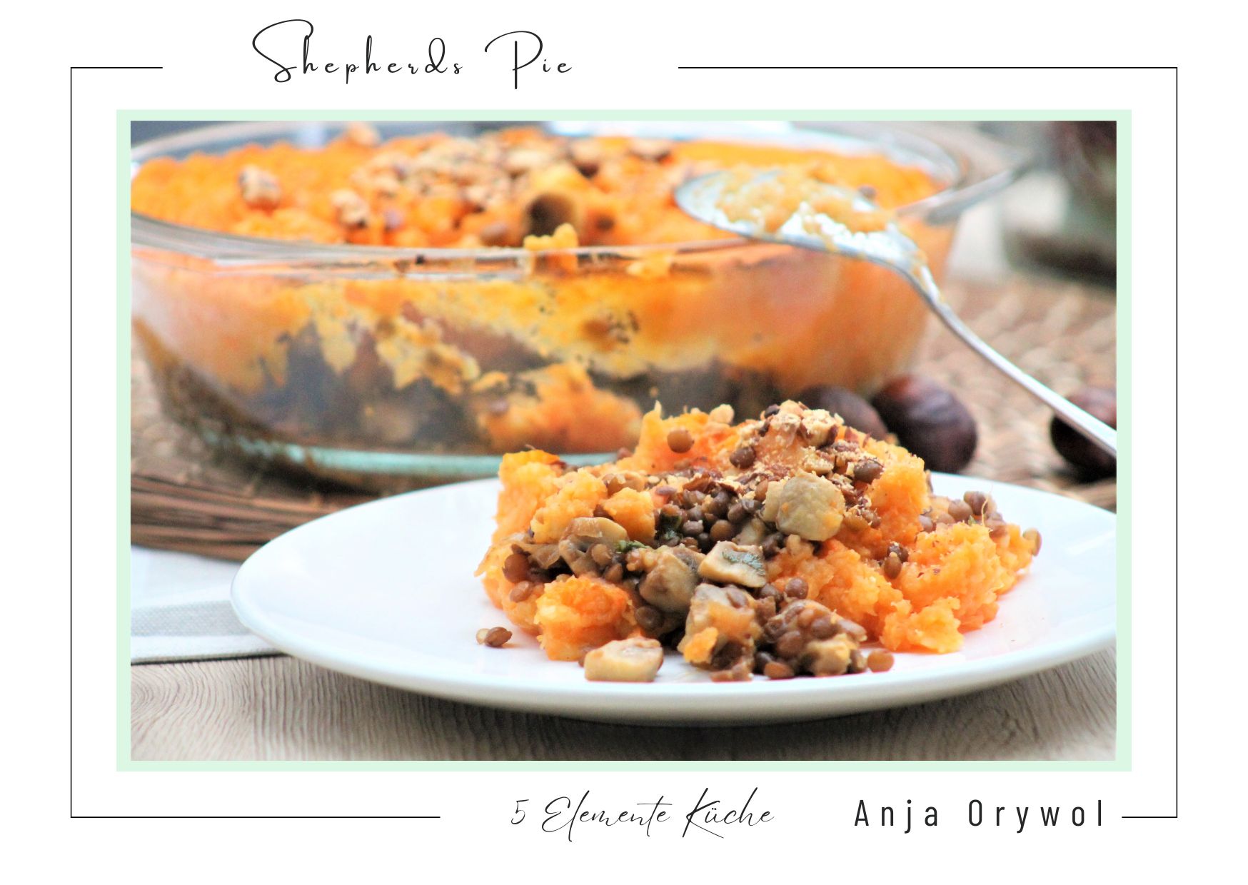 Kerzen an, Decke raus.....es wird Herbst. Wärme dich von innen! Shepherds Pie mit Süßkartoffeln und Pilzen aus dem Backofen.