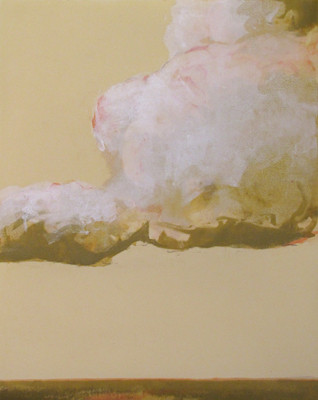 "Solitaire" monotype, 32x24, 2011, $1200