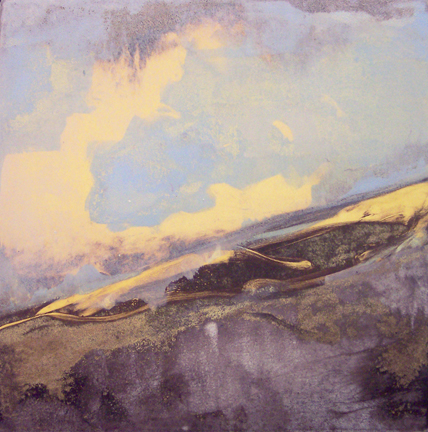 "MidSummer" monotype, 24x24, 2008