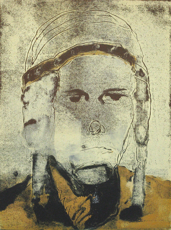 "Airman" monotype, 20x16, 2012