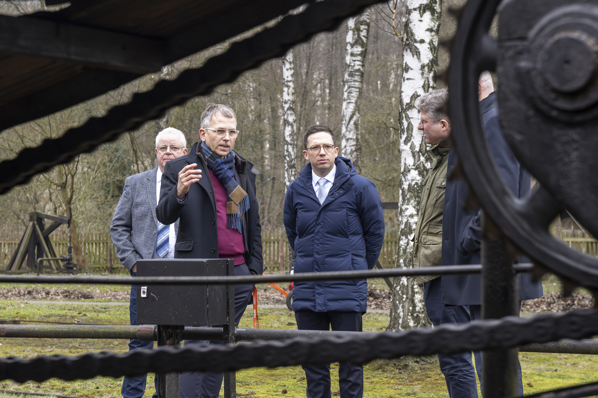 Mit Minister Falko Mohrs MdL anlässlich seines Besuchs im Erdölmuseum 2024 