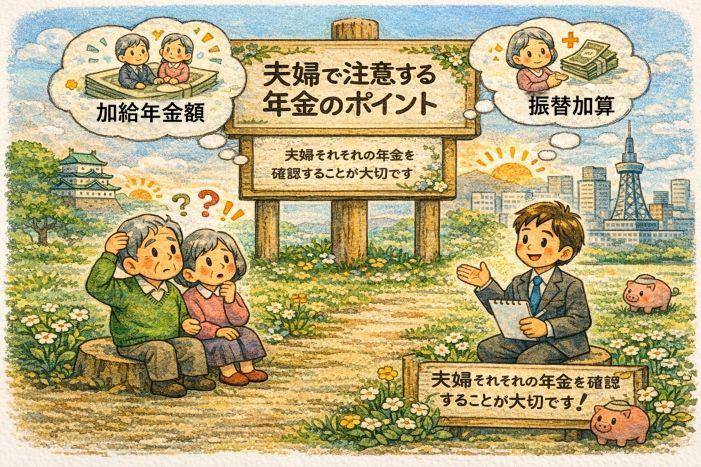 【名古屋｜老齢年金】配偶者がいる場合に注意すべき年金のポイントを社労士が解説