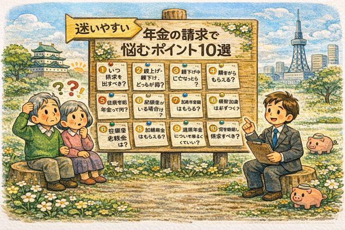 【名古屋｜老齢年金】請求で悩むポイント10選｜迷いやすい理由を実務で整理