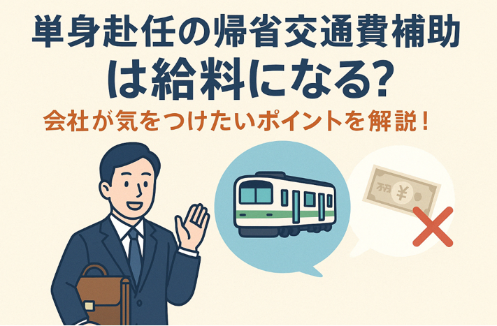 「帰省交通費を補助したら給料になる？」会社が気をつけたいポイントを解説！