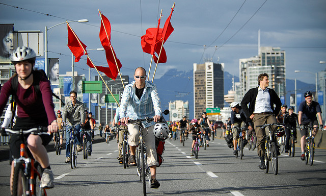 Critical Mass in Vancouver. Foto von flickr.com, ItzaFineDay