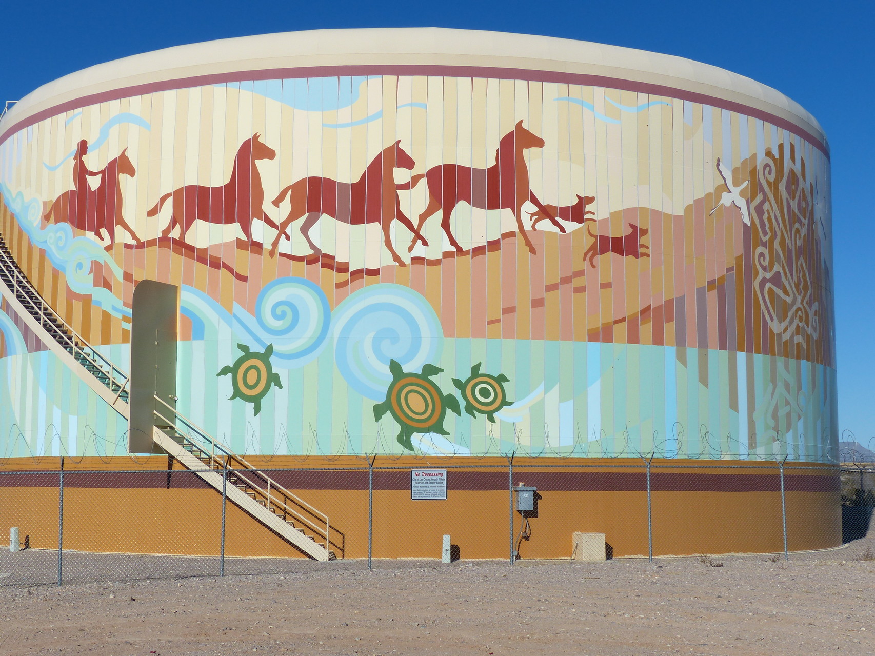 Las Cruces Water Tank Murals Exploring New Mexico