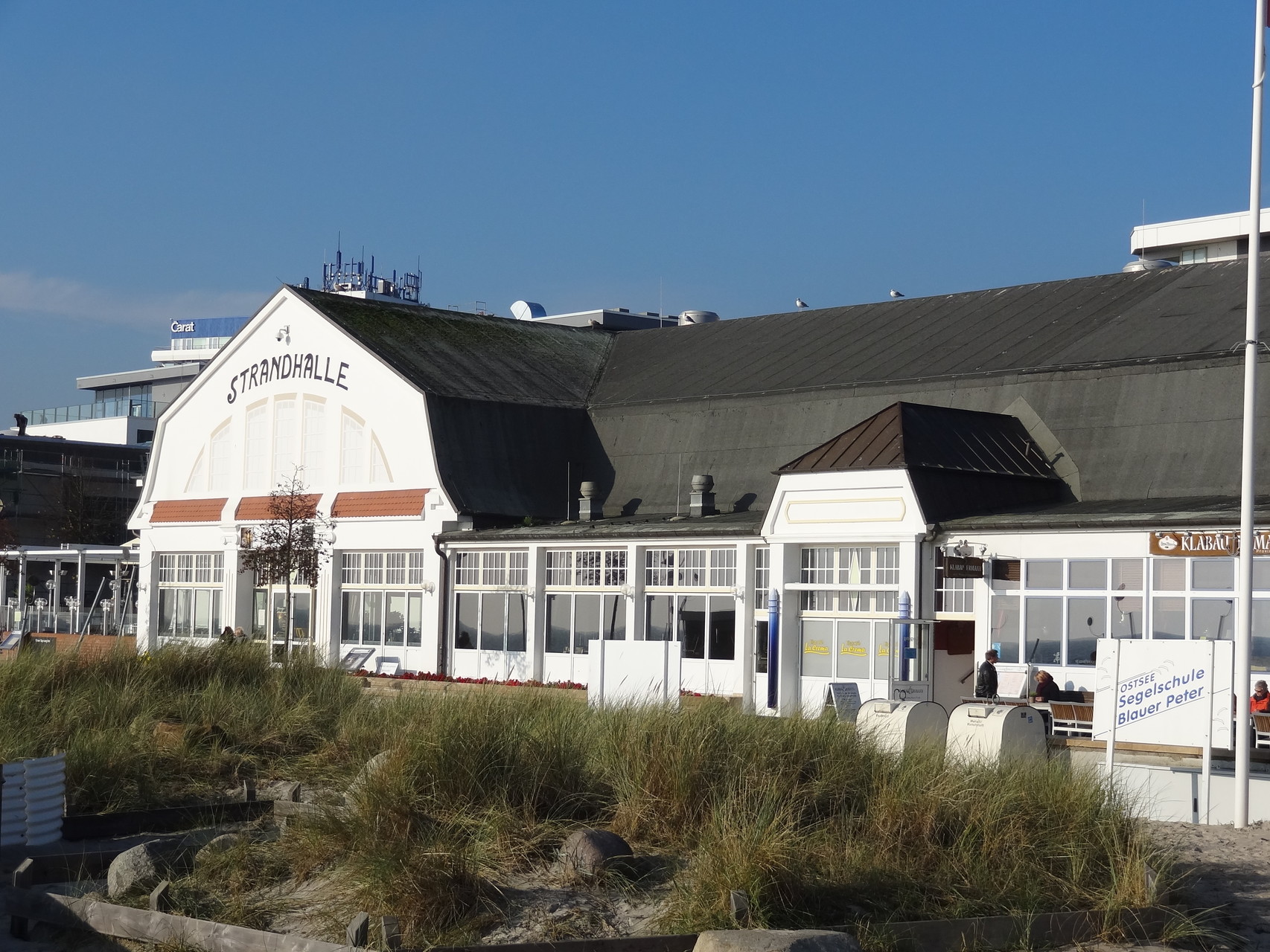 Strandhalle an der Promenade