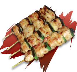 brochette poulet aux oignons et aux poivrons
