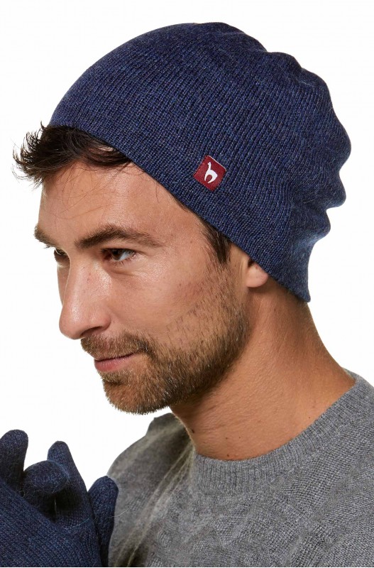 Alpaka Wendemütze 2-färbig